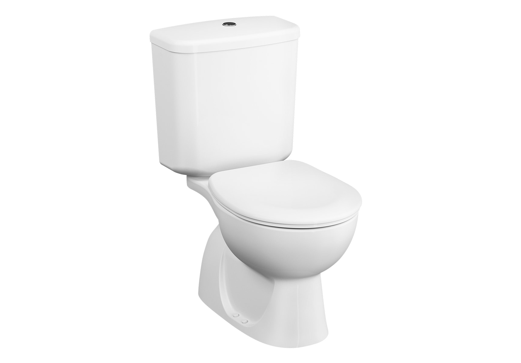 Arkitekt Close-coupled WC Pan, open back, 67 cm, vertical outlet, white
