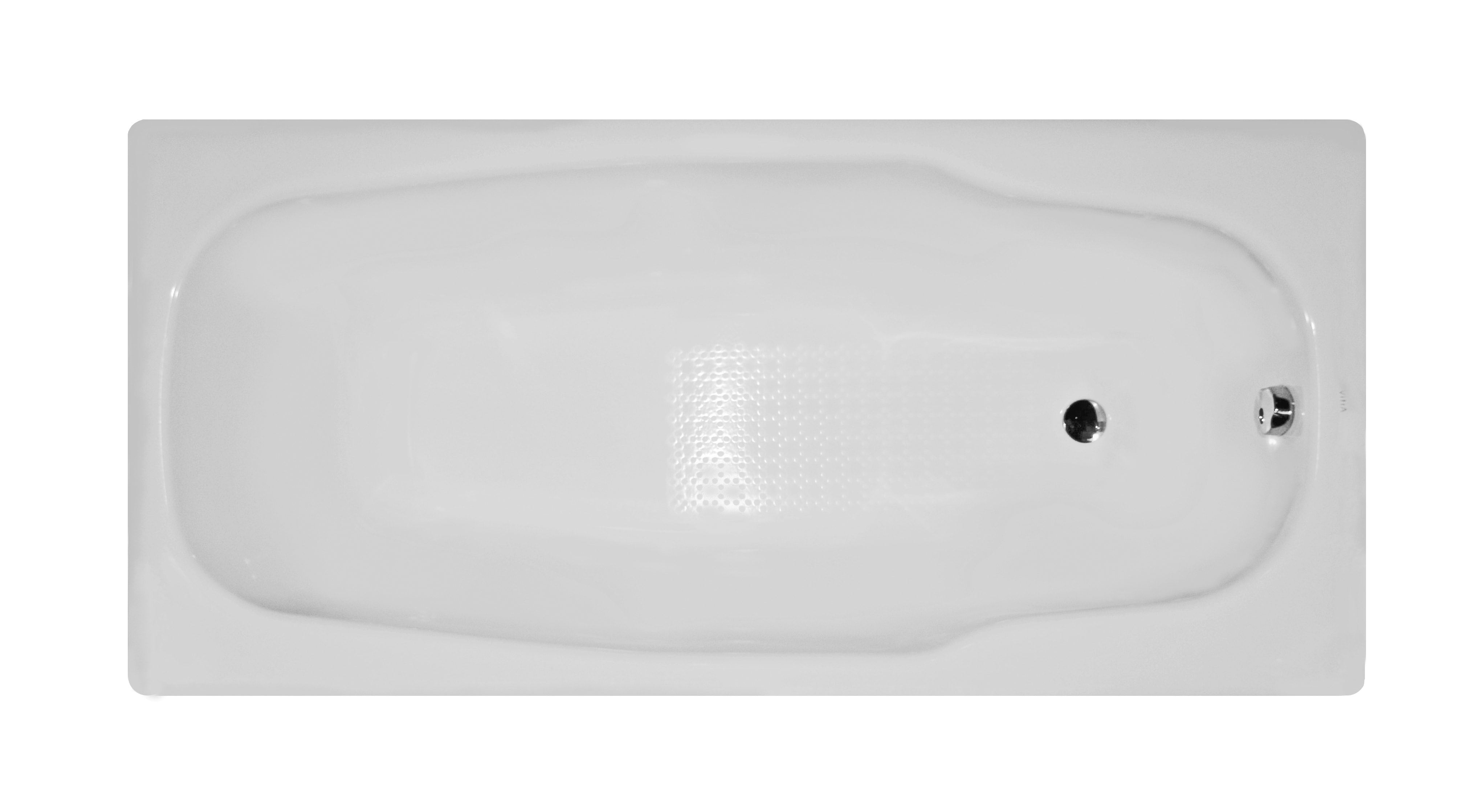 Stream 180x80cm Steel Bathtub, 3.5mm, Sound Proofing Pad
