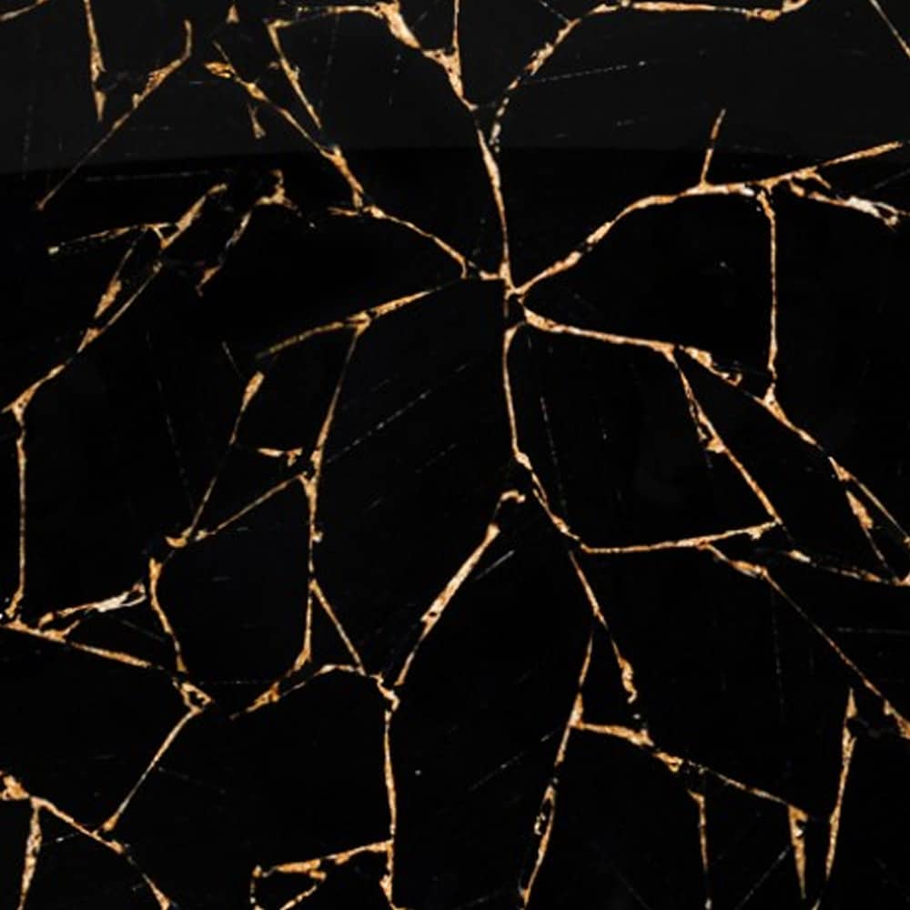 Black Obsidian with gold foil | Semi Precious Stone